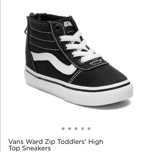 kids black high top vans